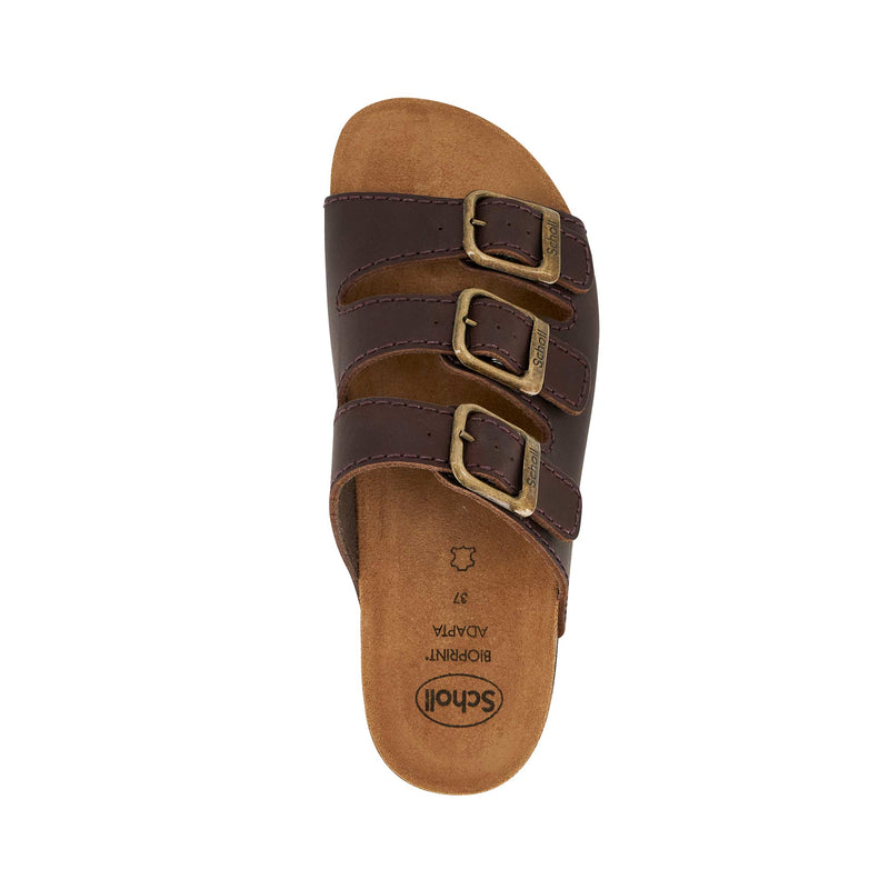 RIO WEDGE AD - Oiled calf leather - Dark brown - Women