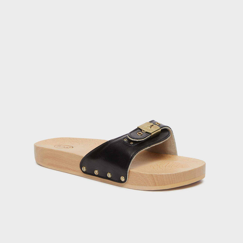 PESCURA FLAT - Leather - Black - Women