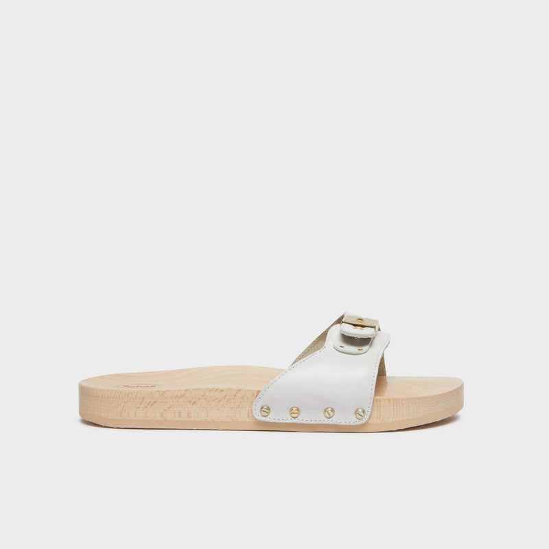 PESCURA FLAT - Pelle - Bianco - Women