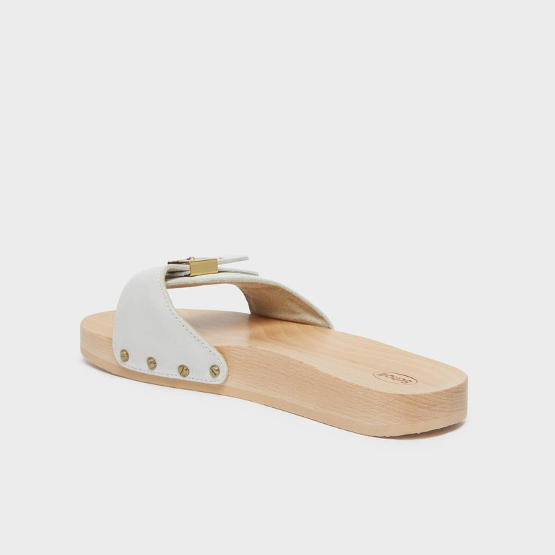 PESCURA FLAT - Cuir - Blanc - Women