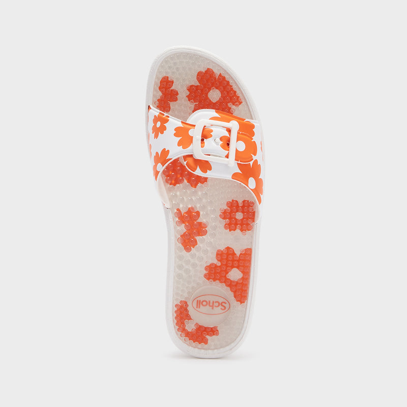 NEW MASSAGE - Pvc - Blanc / orange - Women