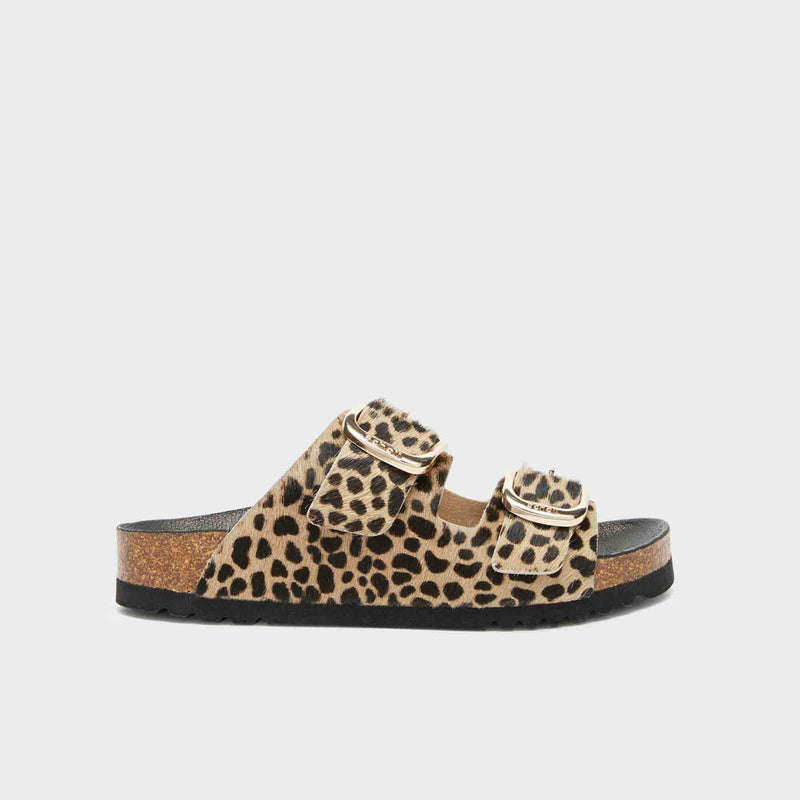 Noelle - Bedrucktes leder - Leopard - Women