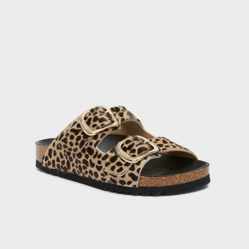 Noelle - Bedrucktes leder - Leopard - Women