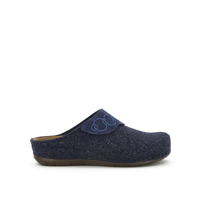 BRUGES - Wool+suede - Marineblau - 