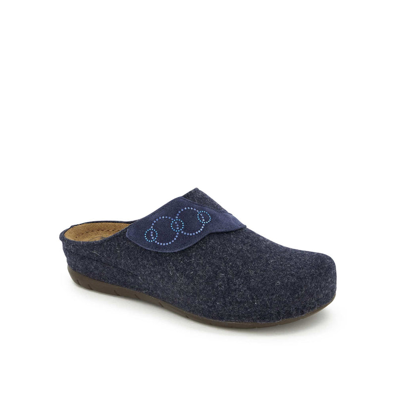 BRUGES - Wool+suede - Azul marino - 