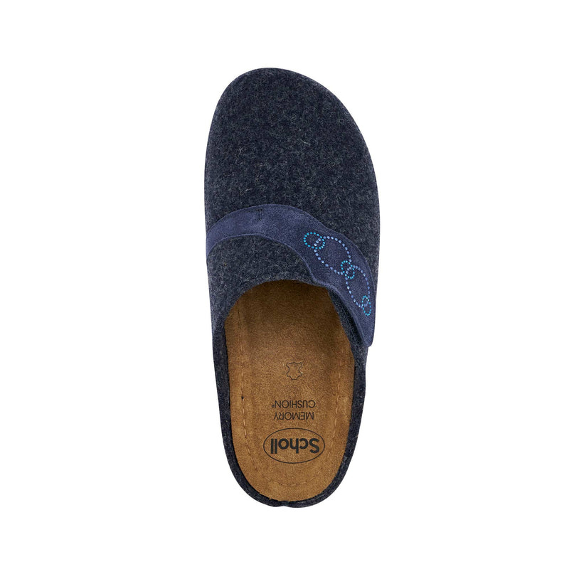 BRUGES - Wool+suede - Navy blu - 