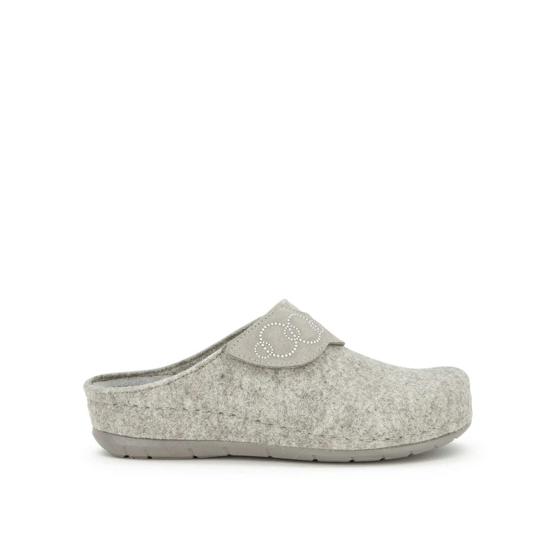 BRUGES - Wool+suede - Light grey - 