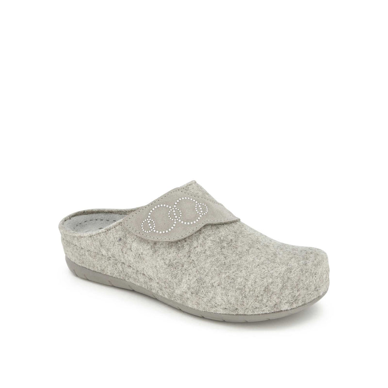 BRUGES - Wool+suede - Light grey - 