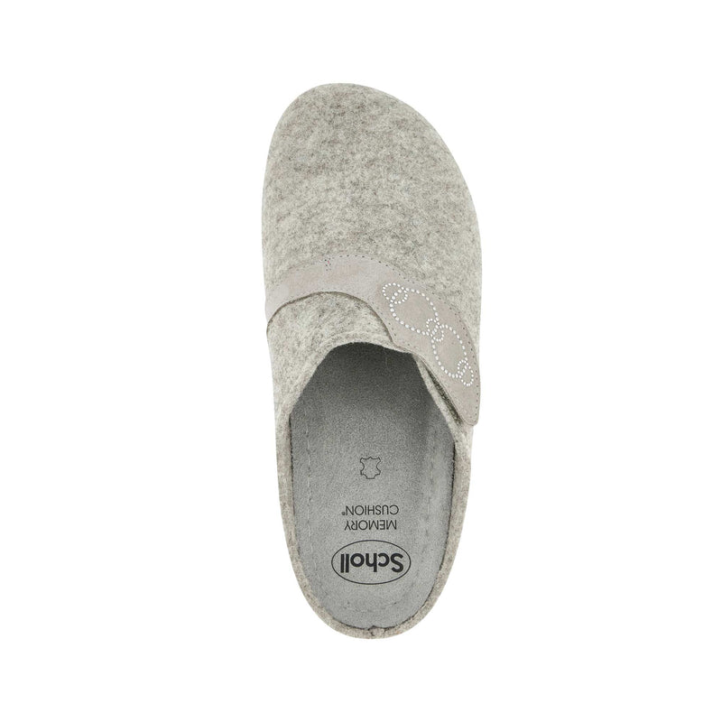 BRUGES - Wool+suede - Light grey - 