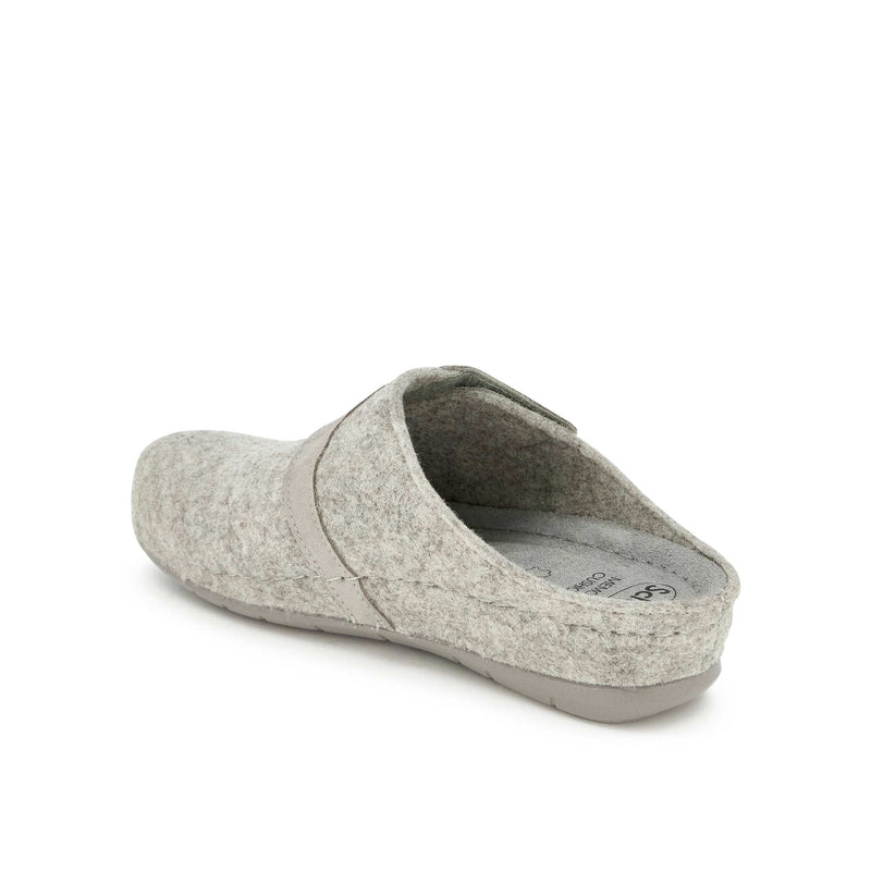 BRUGES - Wool+suede - Light grey - 