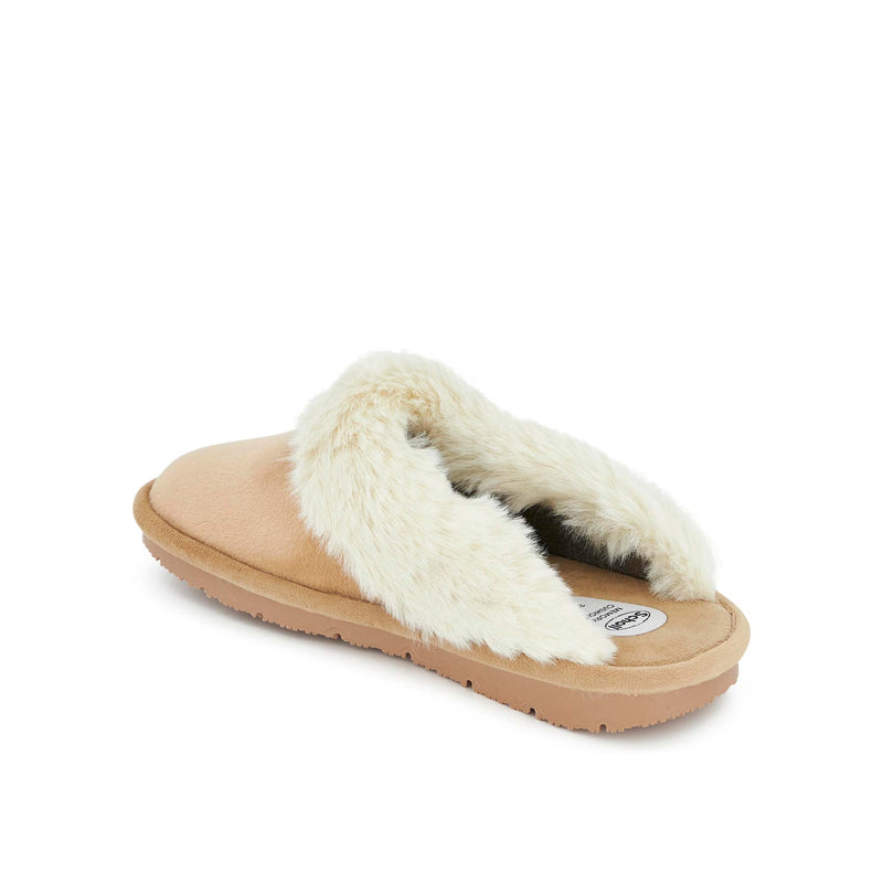 BRIENNE - Microfibre+synthetic fur - Beige - 