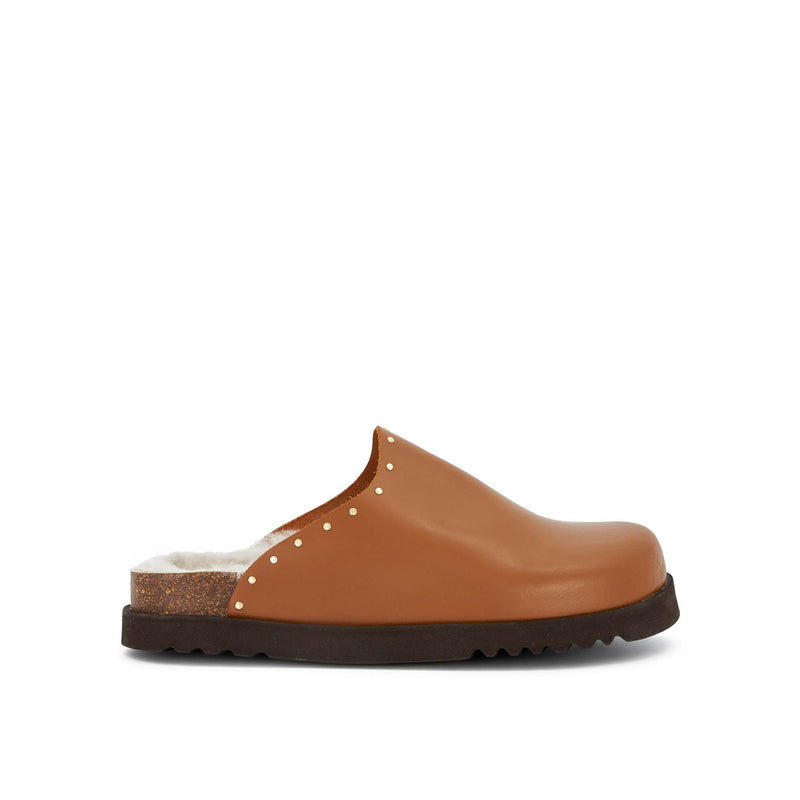 FAE STUDS - Leather+studs - Cognac - 