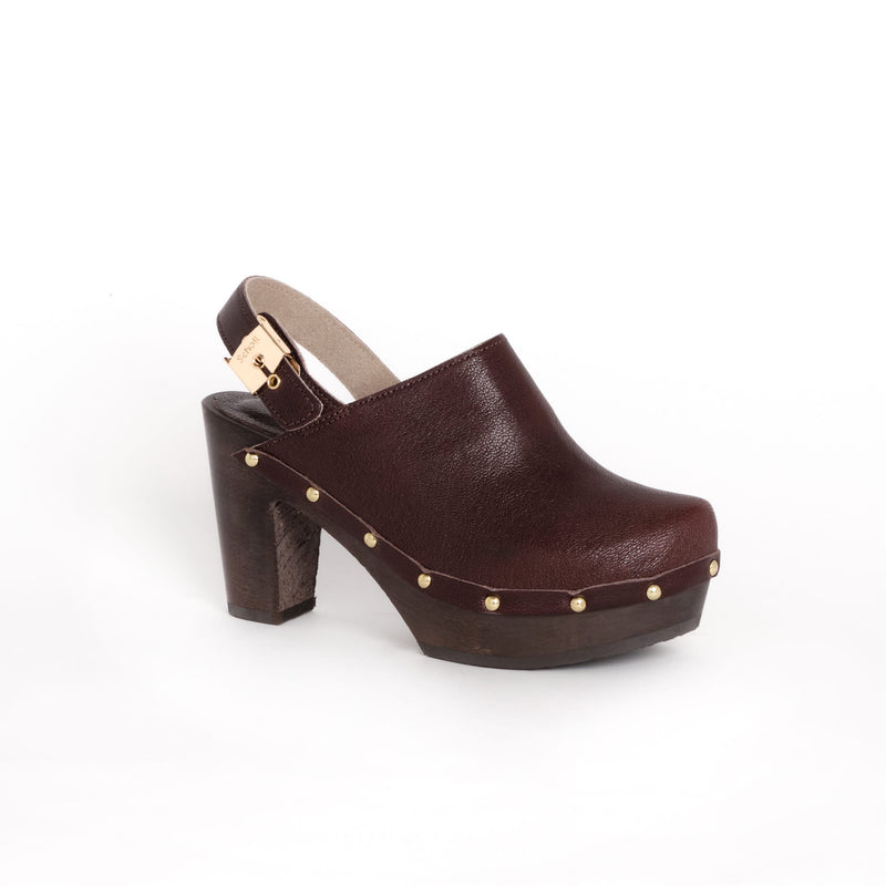 Daniela Grey Cut-Out Loafer Heel - Shoes - Terra Cotta Gorge Co.