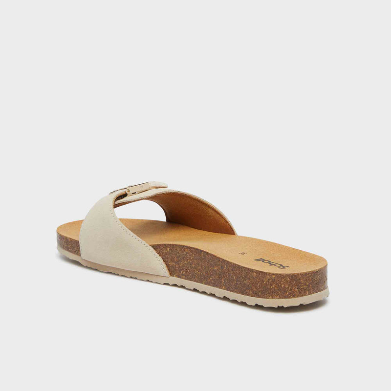 PESCURA FLAT CORK - Wildleder- - Off white - Women