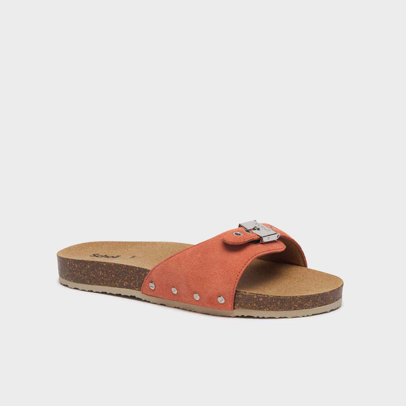 Pescura Flat Cork - Wildleder- - Koralle - Women