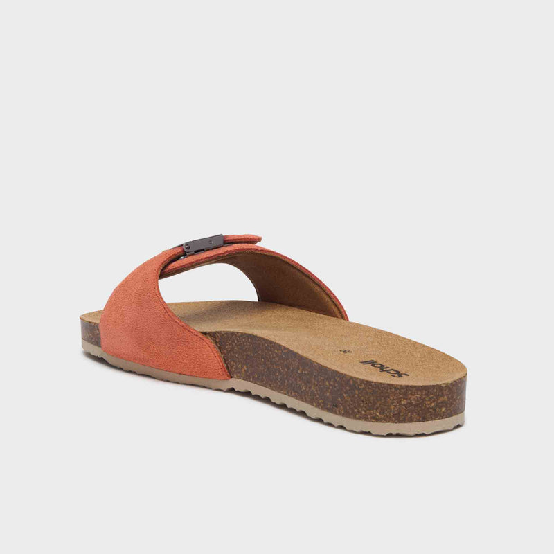 Pescura Flat Cork - Wildleder- - Koralle - Women