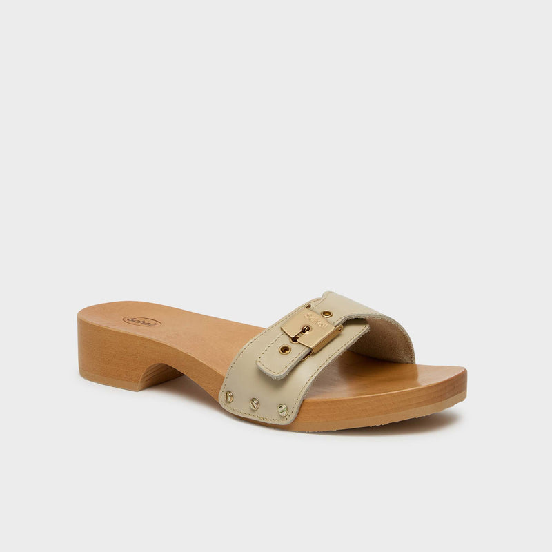 PESCURA CAMERON - Cuir - Off white - Women