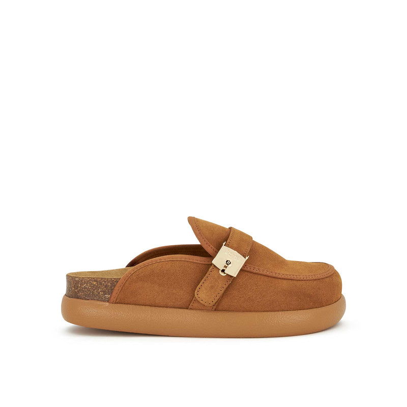 KENDALL - Pelle scamosciata - Cognac - 