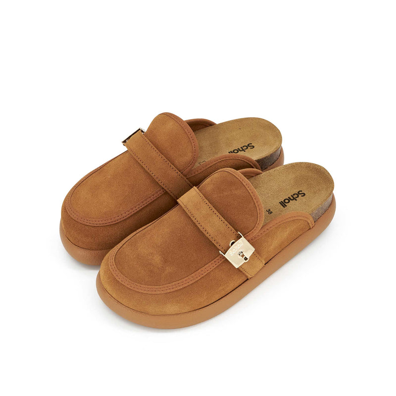 KENDALL - Pelle scamosciata - Cognac - 