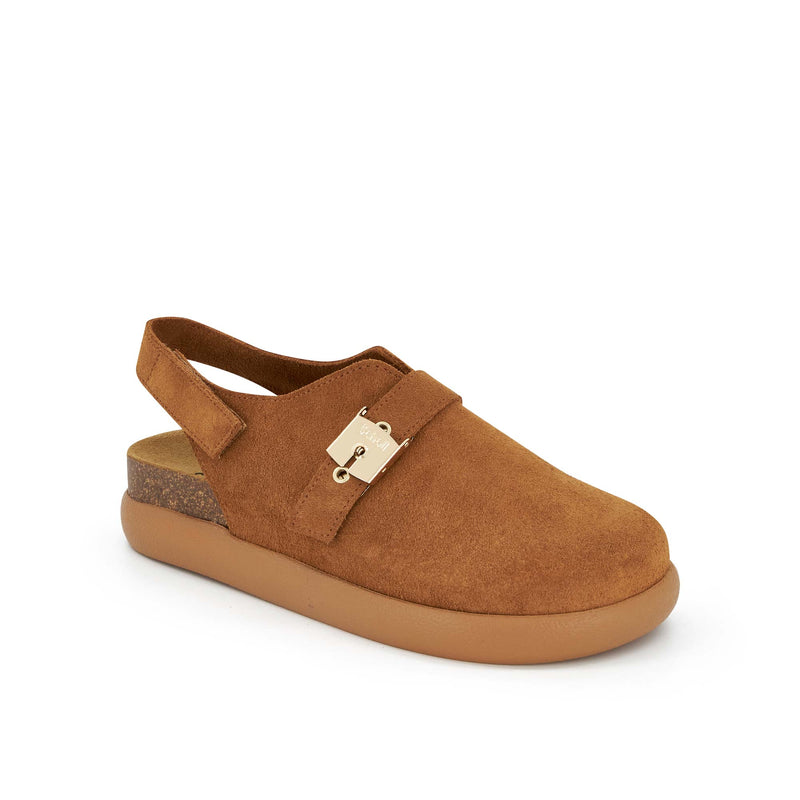 ADELE - Pelle scamosciata - Cognac - Women