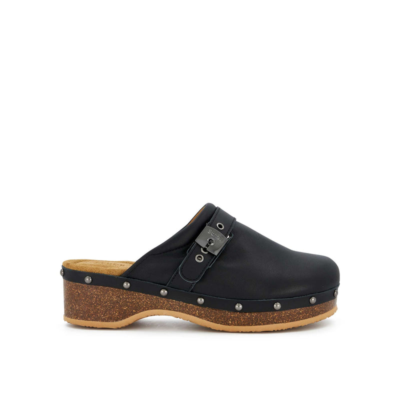 PESCURA CLOG 50 CORK - Cuir - Le noir - 