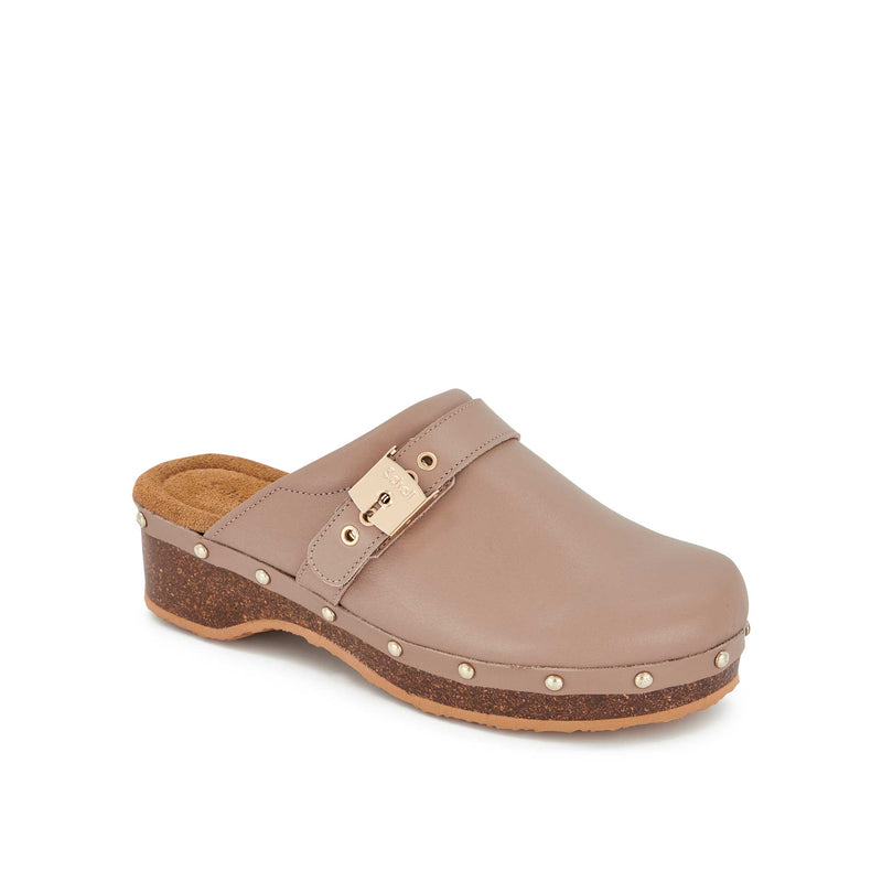 PESCURA CLOG 50 CORK - Leder - Dark beige - 