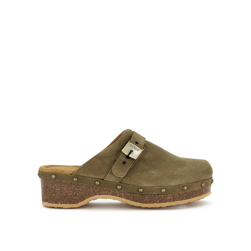 PESCURA CLOG 50 CORK - Suede - Khaki - 