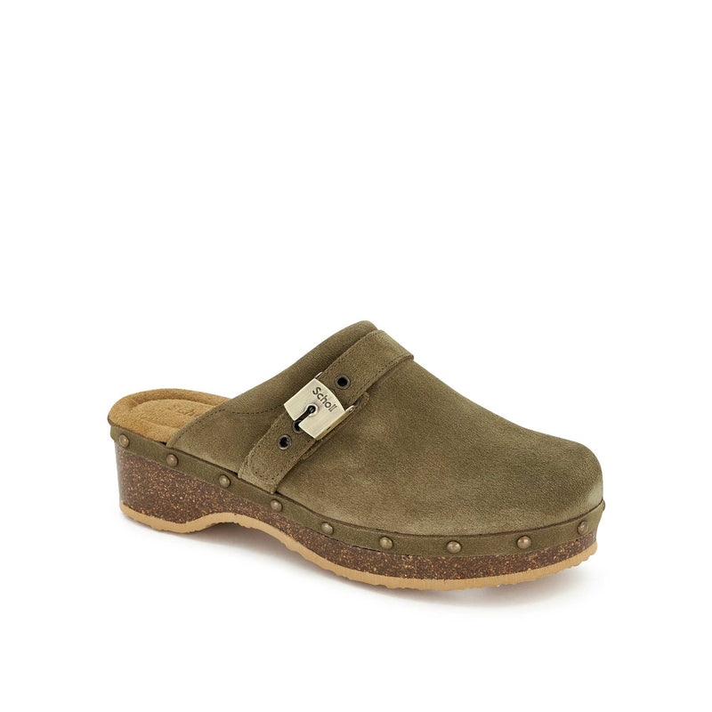 PESCURA CLOG 50 CORK - Suède - Khaki - 