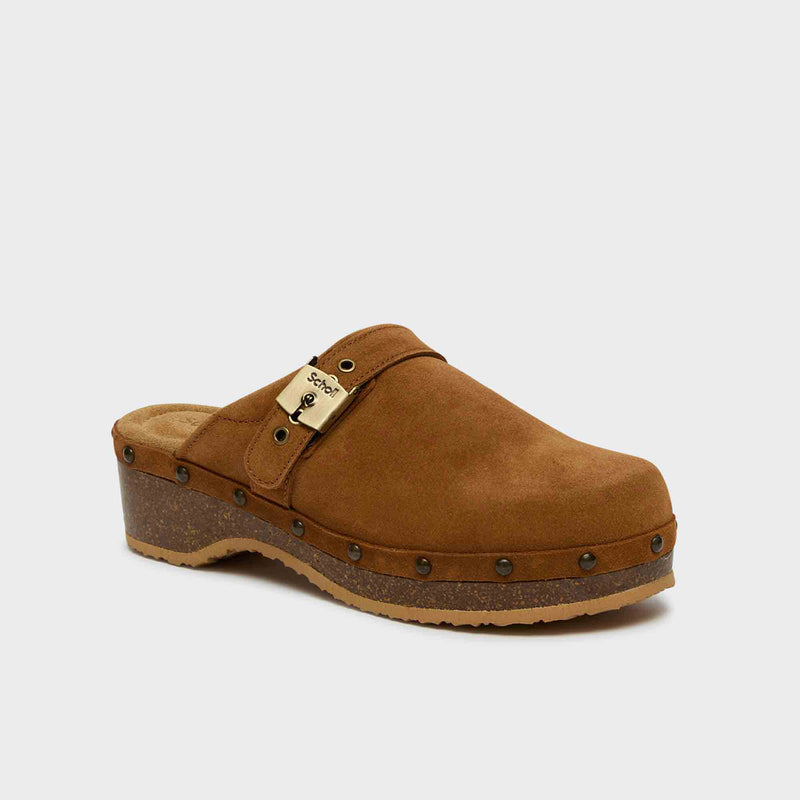 PESCURA CLOG 50 CORK - Wildleder- - Cognac - Women