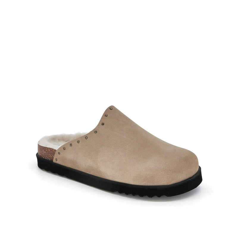 FAE STUDS - Suede - Dark beige - 