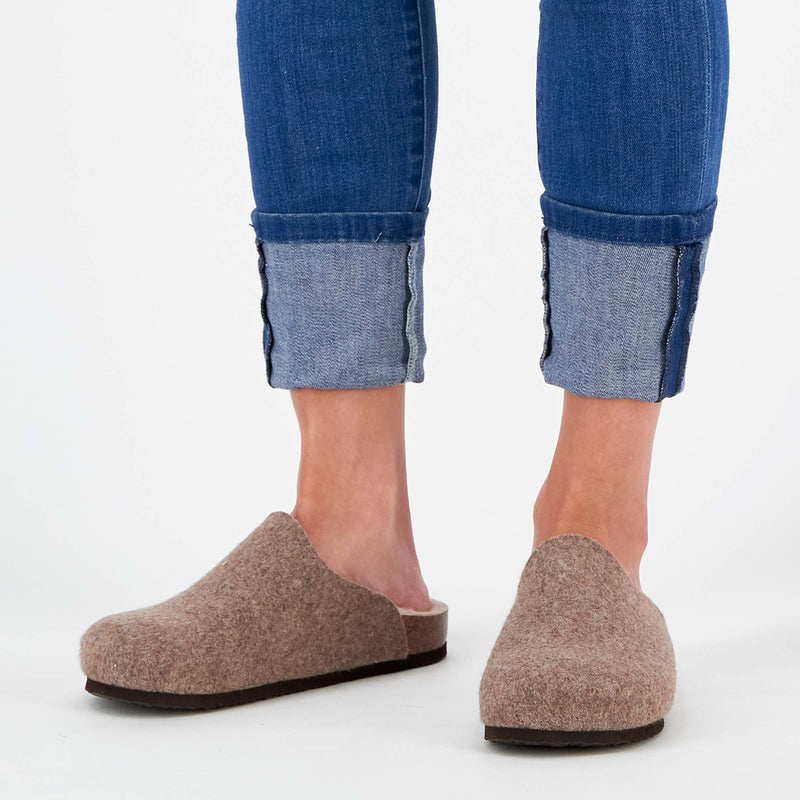 LOUISE - Felt - Light brown - 