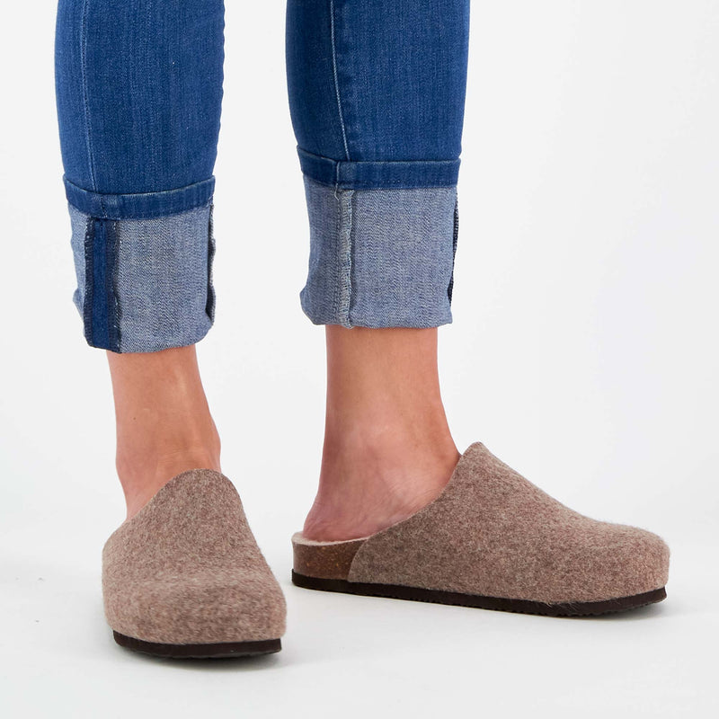 LOUISE - Felt - Light brown - 