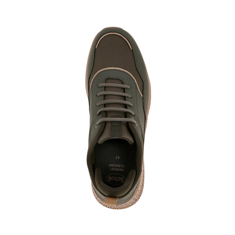 THOMAS 24 - Synthetic nubuck + textile - Military green - 