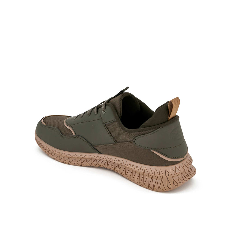 THOMAS 24 - Synthetic nubuck + textile - Military green - 