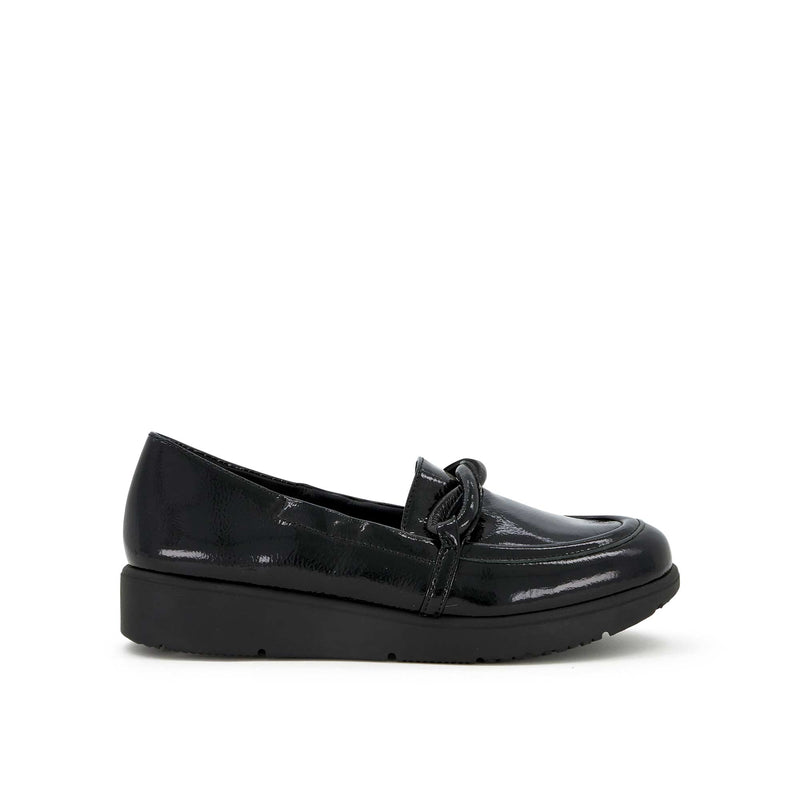 GILLY KNOT - Patent leather - Black - 