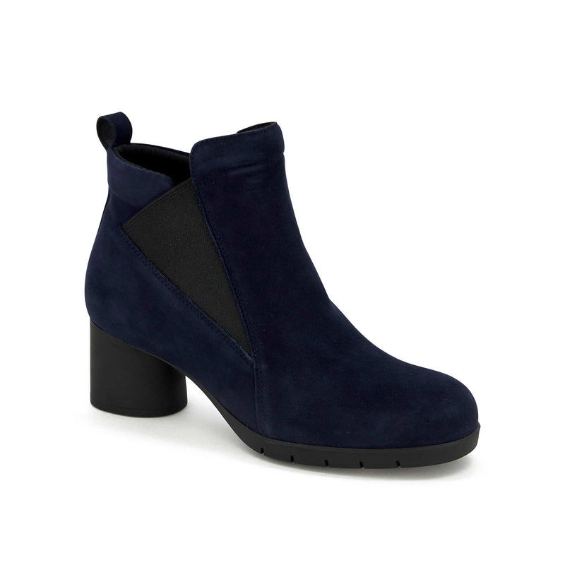 ELODIE ZIP - Pelle scamosciata - Navy blu - 