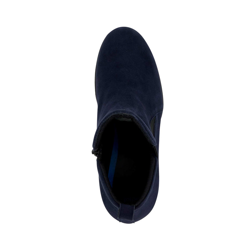 ELODIE ZIP - Pelle scamosciata - Navy blu - 