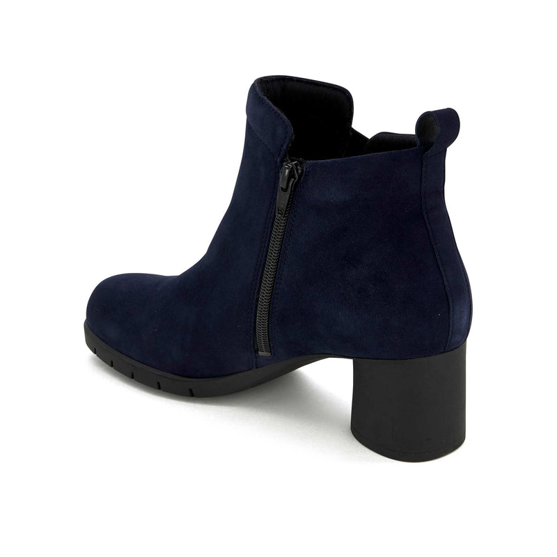 ELODIE ZIP - Suede - Navy blue - 