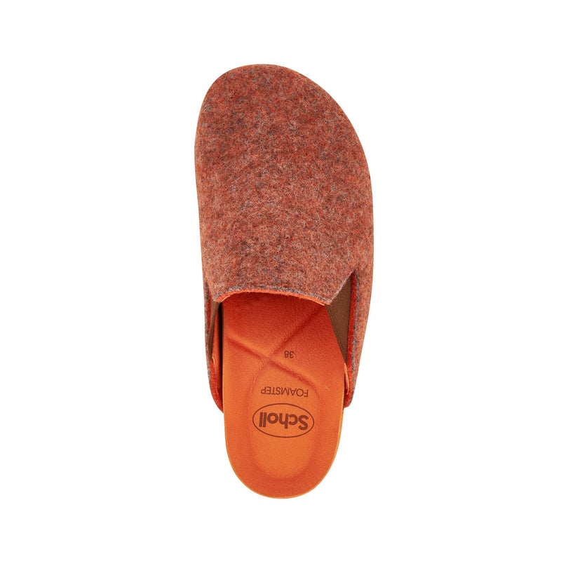 POPPY ELA - Recycled felt - Orange melange - 