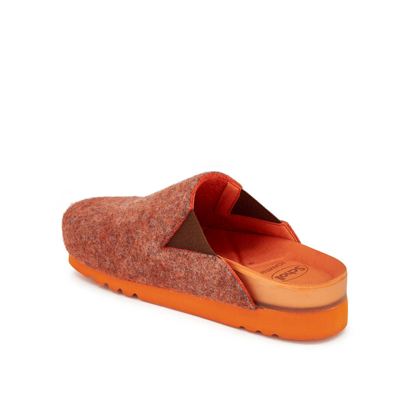 POPPY ELA - Recycled felt - Orange melange - 