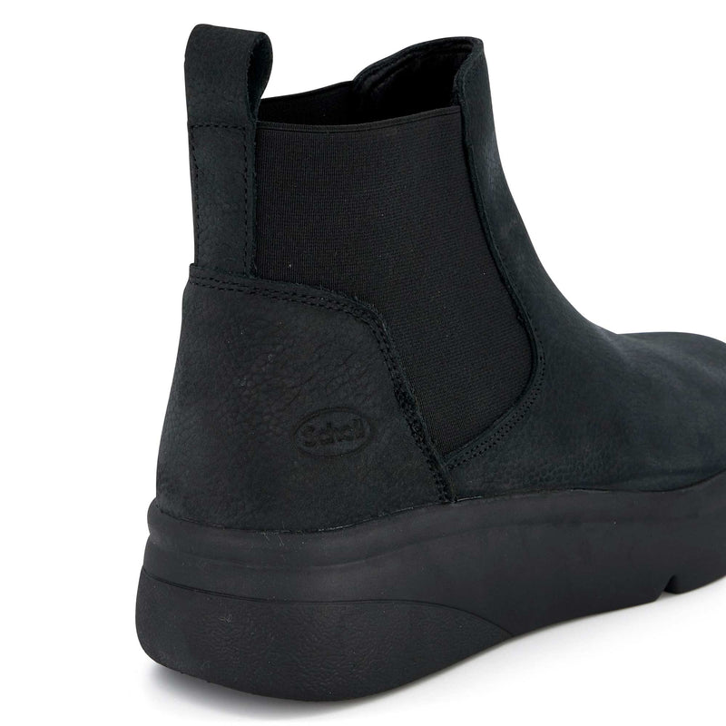 ZERMATT ELASTIC - Nubuck - Le noir - 