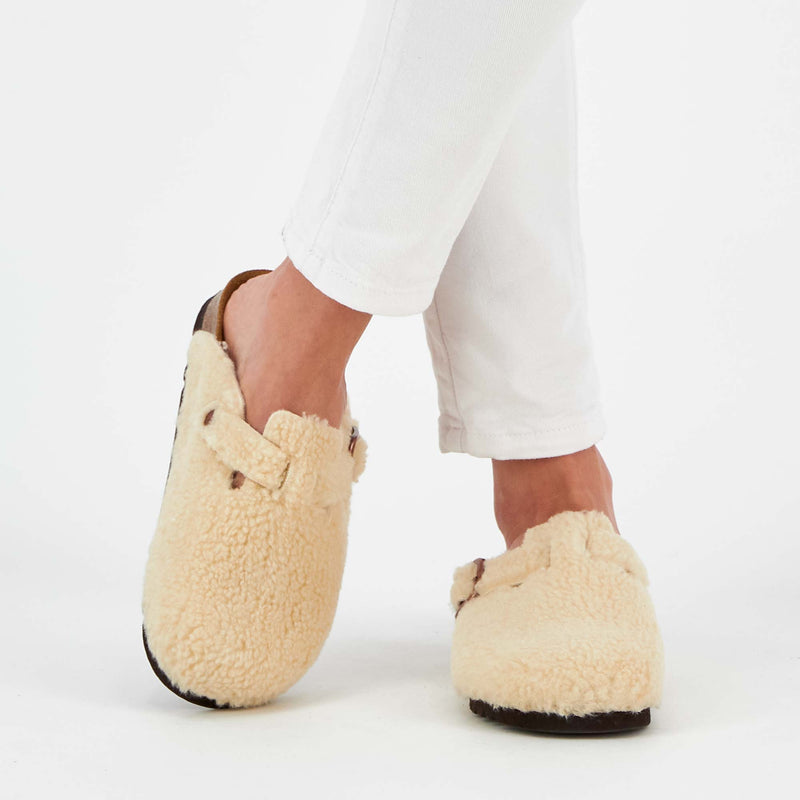 FAE NEW - Synthetic shearling - Beige - 