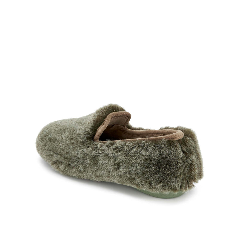 MADDY SHOE - Synthetic fur - Green - Women