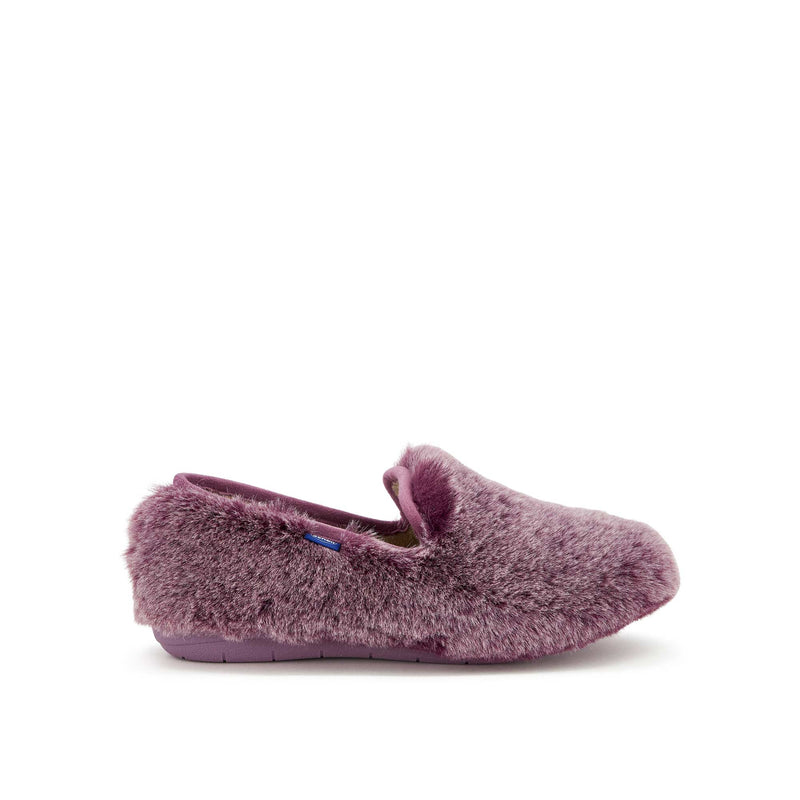 MADDY SHOE - Synthetic fur - Grape - Women