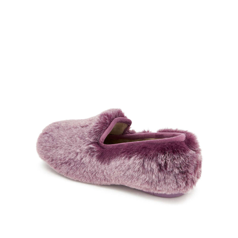 MADDY SHOE - Synthetic fur - Grape - Women