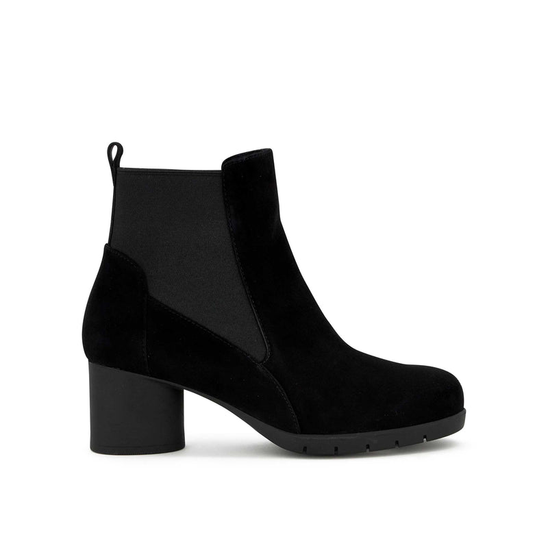 ELODIE ANKLE BOOT - Suède - Le noir - 