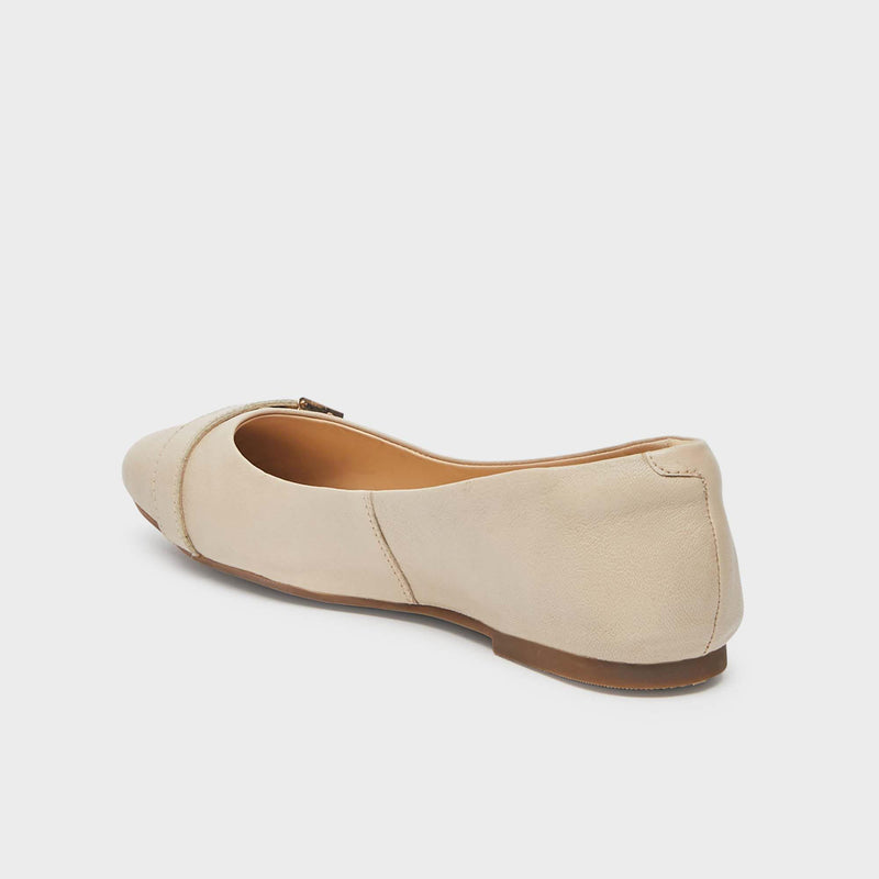 Leonor - Leather - Off-white - Women