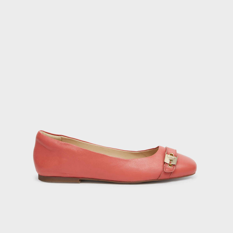 Leonor - Leather - Coral - Women