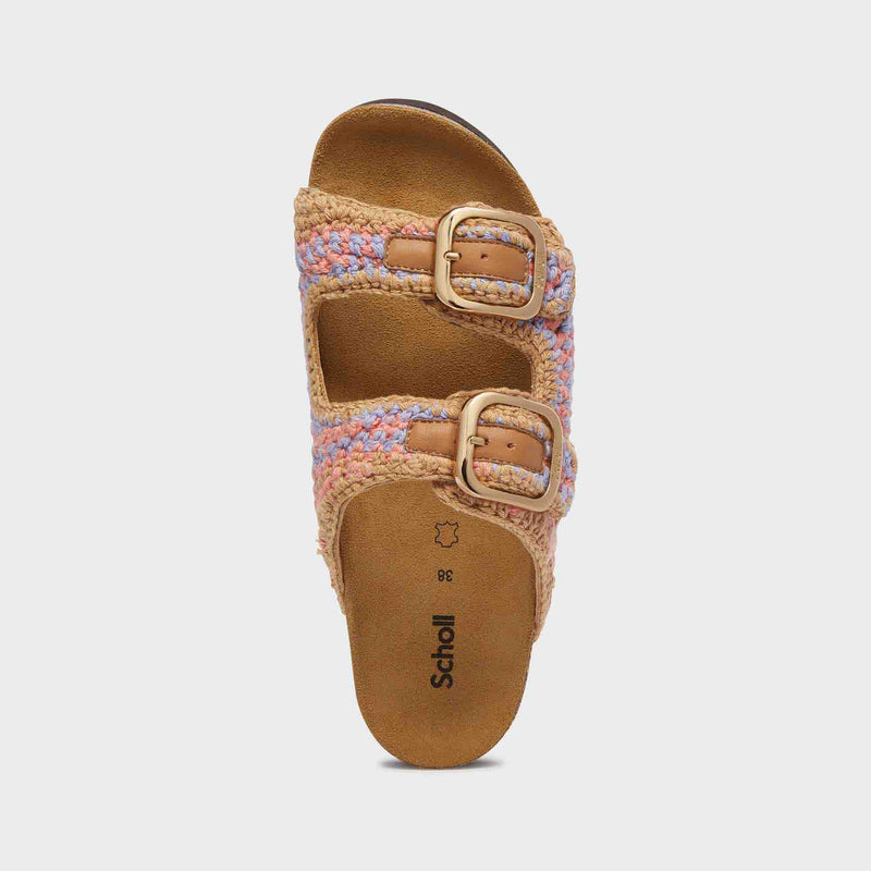 Noelle - Polyester - Dk brown/ purple/ coral - Women
