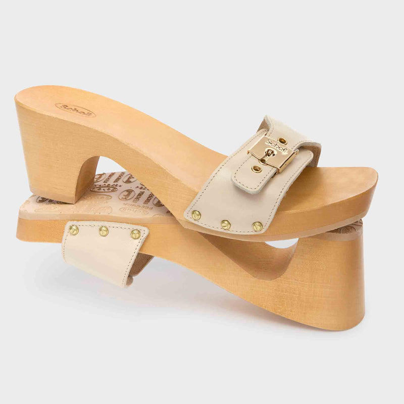 Pescura Cameron Mid - Leather - Off-white - Women